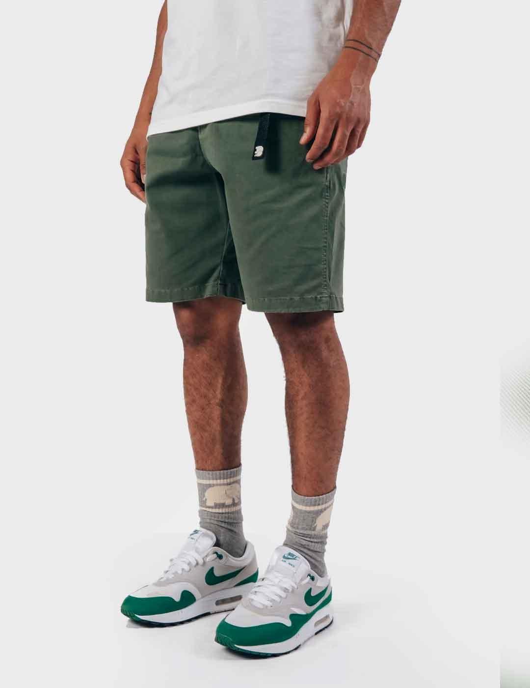 Pantalón corto Trendsplant Ecodye Climber verde para hombre