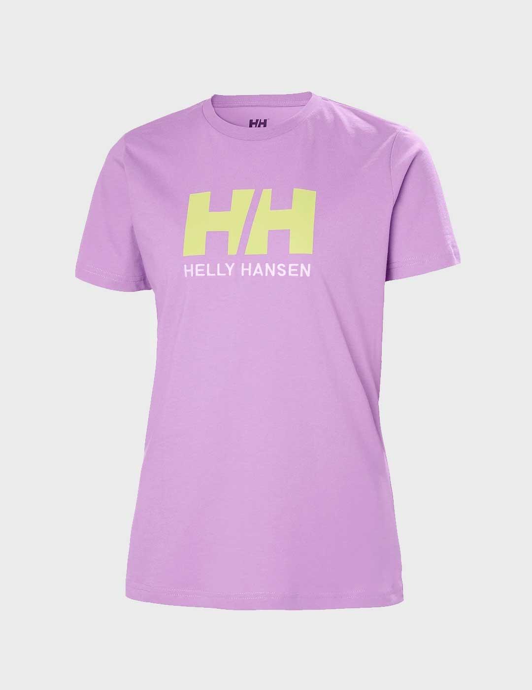Camiseta Helly Hansen Logo violeta para mujer