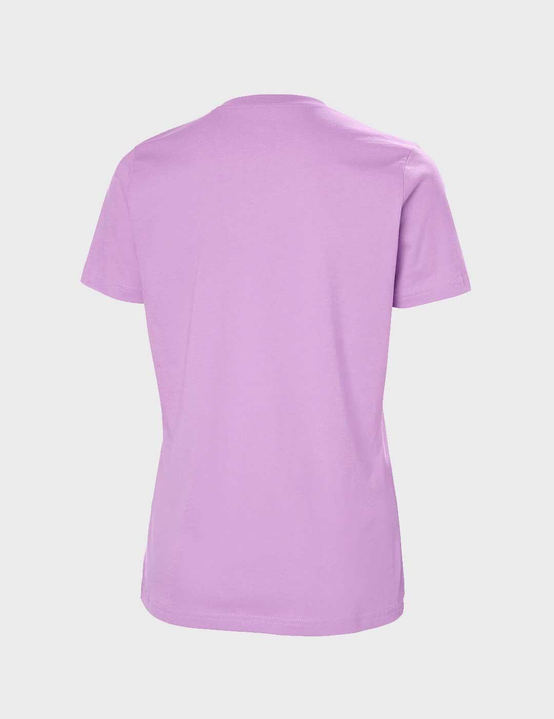 Camiseta Helly Hansen Logo violeta para mujer