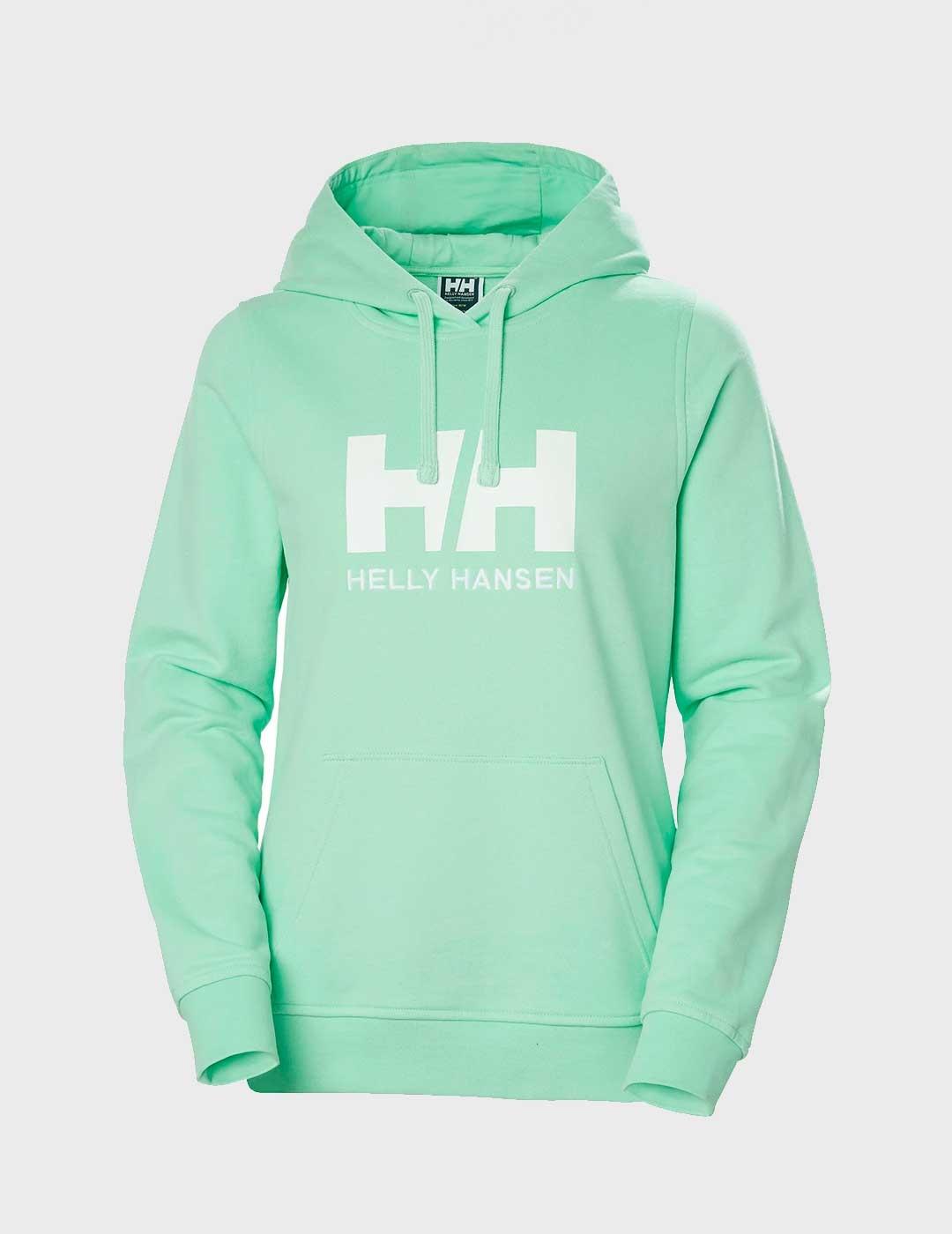 Sudadera Helly Hansen Logo verde para mujer