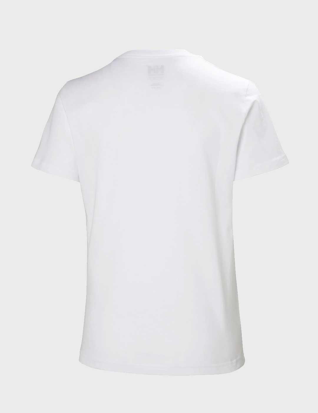Camiseta Helly Hansen Logo blanca para mujer